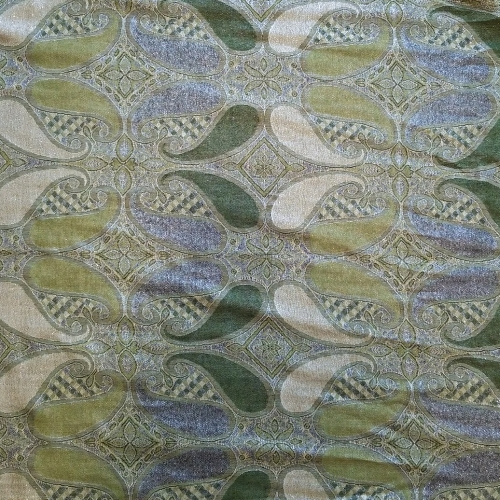 Green and silver scarf